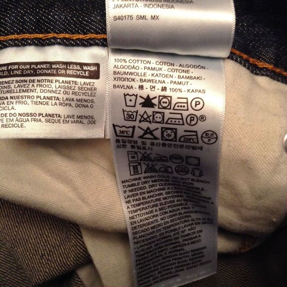 VTG Levis 505 Jeans Men 38x34 Dark Wash Straight Relaxed Fit 90s Y2K Made Mexico - Picture 11 of 11